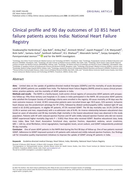 heart failure registry.